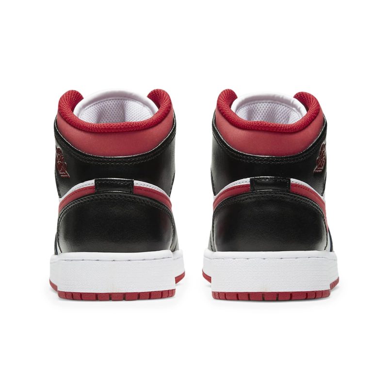 air jordan 1 mid gym red black white gs dj4695 122 back