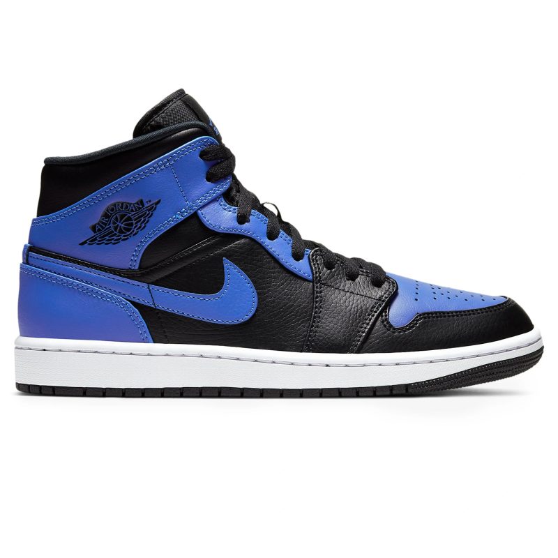 air jordan 1 mid hyper royal 554724 077 side