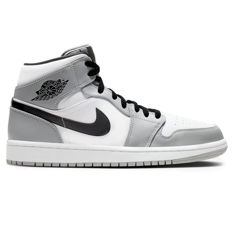 air jordan 1 mid light smoke grey 554724 092 side