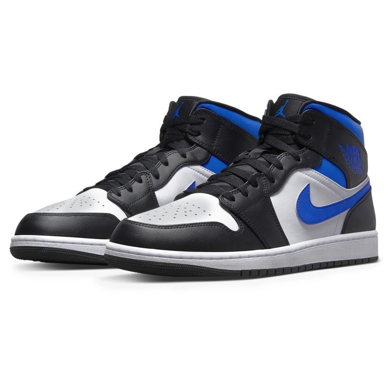 air jordan 1 mid racer blue 2.0 554724 140 front side