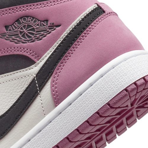 air jordan 1 mid se berry pink w dc7267 500 heel