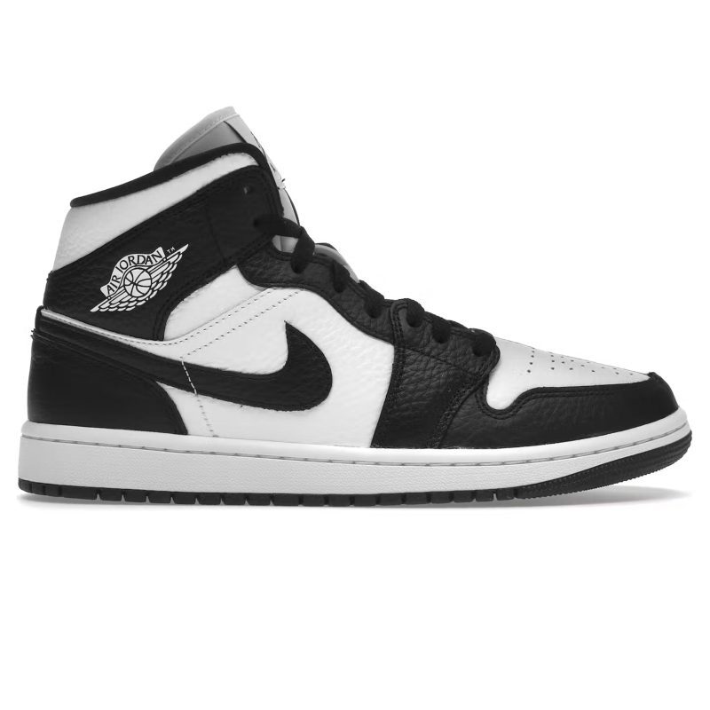 air jordan 1 mid split black white W dr0501 101 crepslocker front