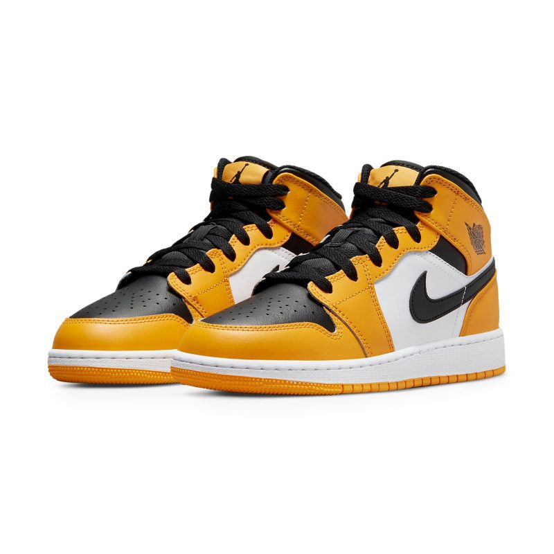 air jordan 1 mid taxi gs 554725 701 front side