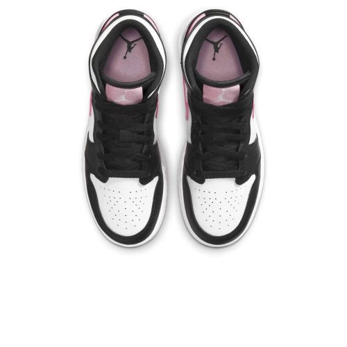 air jordan 1 mid white arctic pink gs 555112 103 top