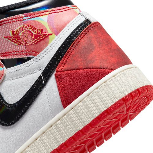 air jordan 1 retro high og spider man across the spider verse gs dv1753 601 crepslocker wings logo