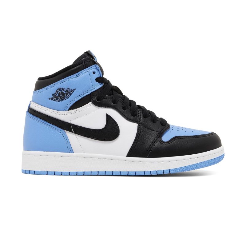 air jordan 1 retro high og unc toe gs fd1437 400 front