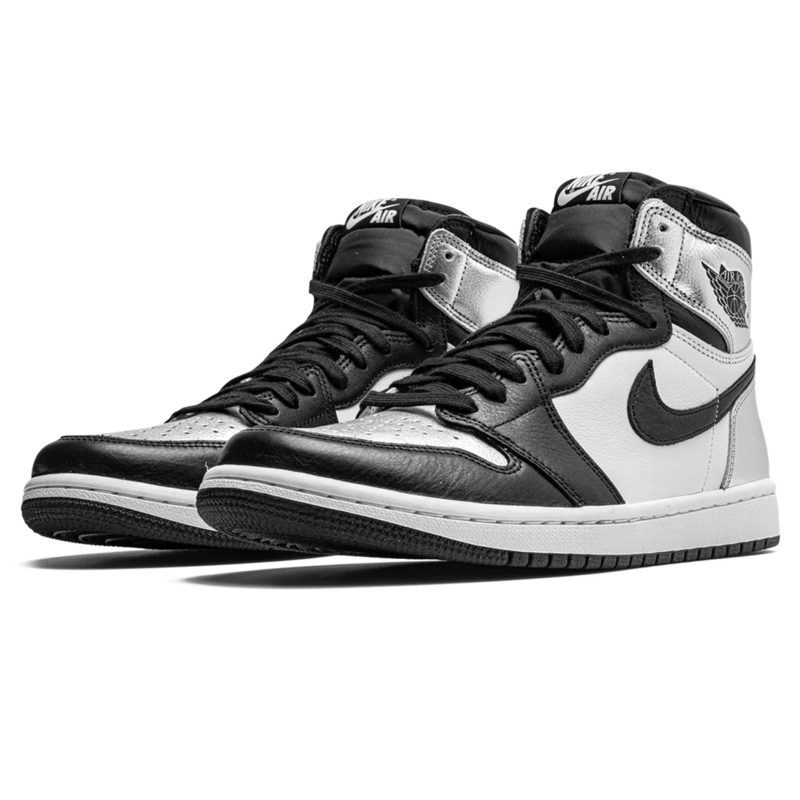 air jordan 1 retro high silver toe w cd0461 001 front side