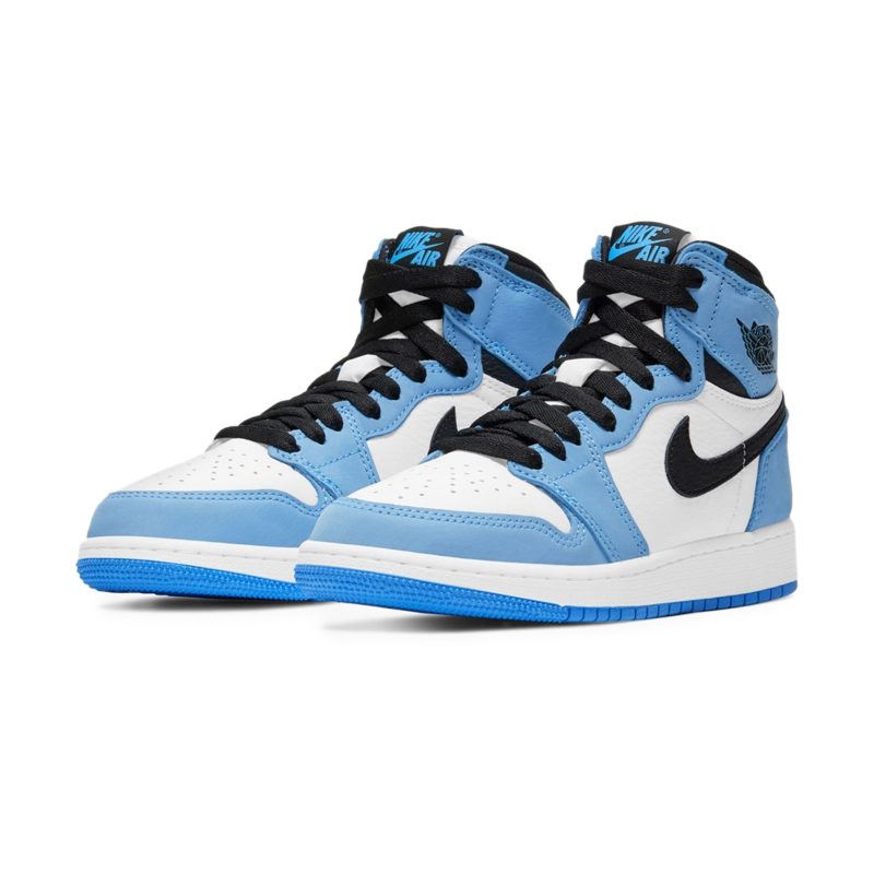 air jordan 1 university blue black gs 575441 134 front side