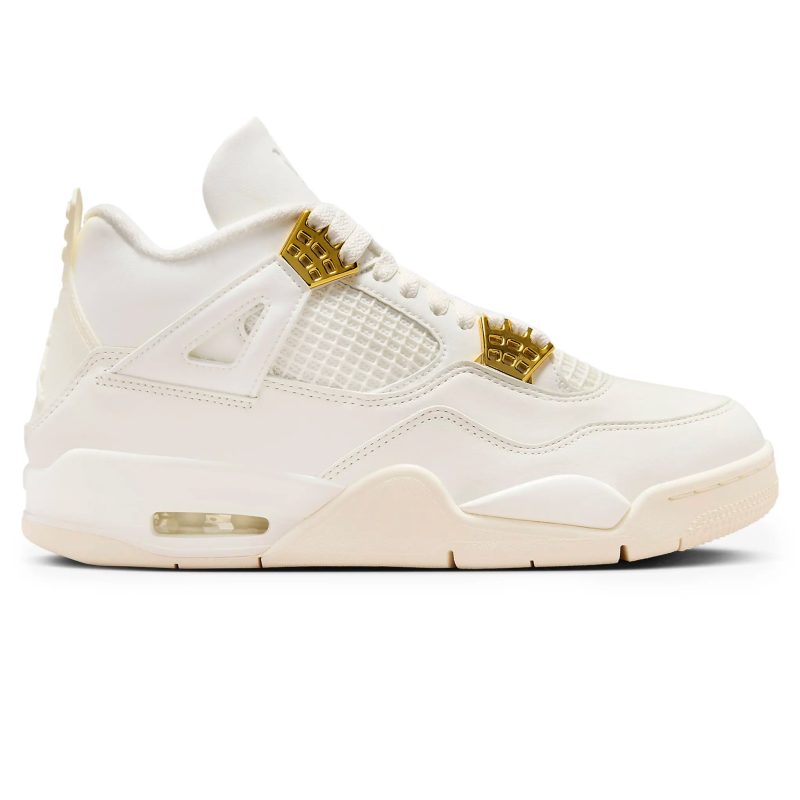 air jordan 4 retro sail metallic gold w aq9129 170 side