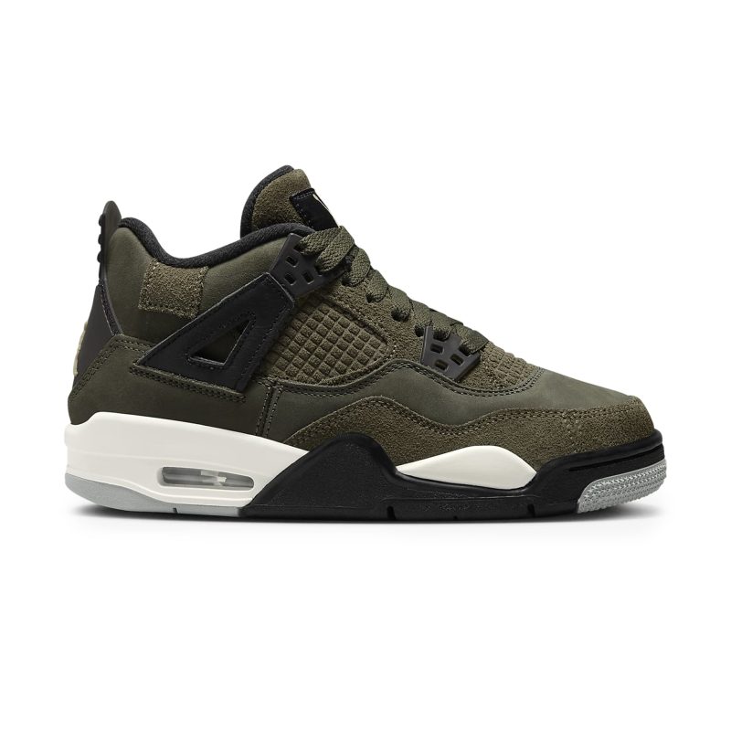 air jordan 4 retro se craft olive gs fb9928 200 side