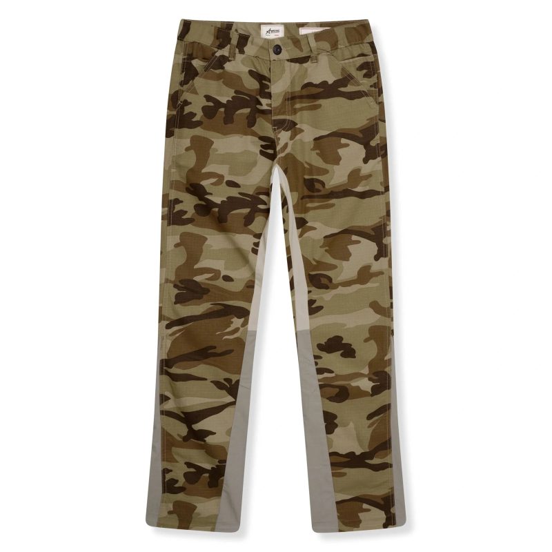 amicci baggio flare cargo pants camo front