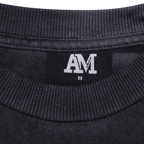 amicci levanto washed black t shirt detail 2