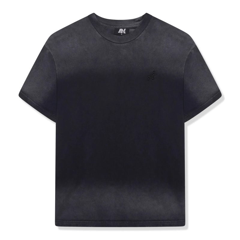 amicci levanto washed black t shirt front