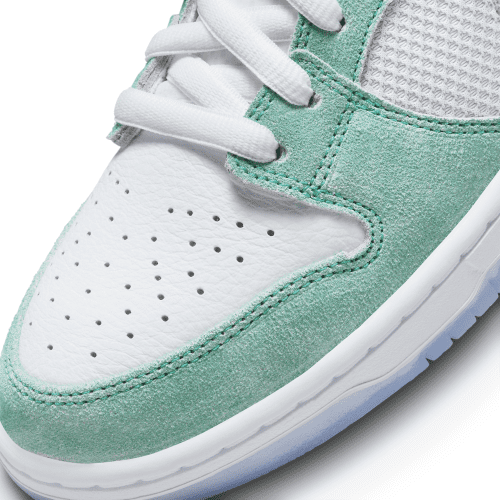 april skateboards x nike sb dunk low turbo green fd2562 400 toe box