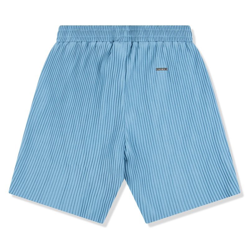 belier pleated light blue shorts bm 075 back