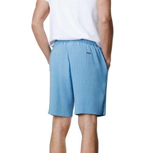 belier pleated light blue shorts bm 075 model back