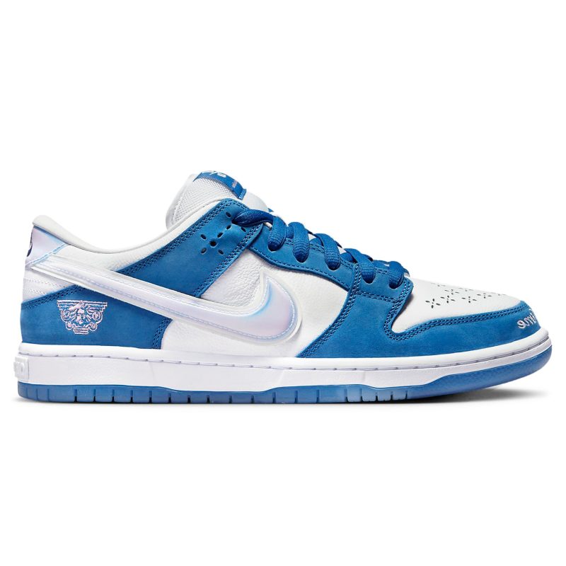 born x raised x nike sb dunk low one block at a time fn7819 400 side