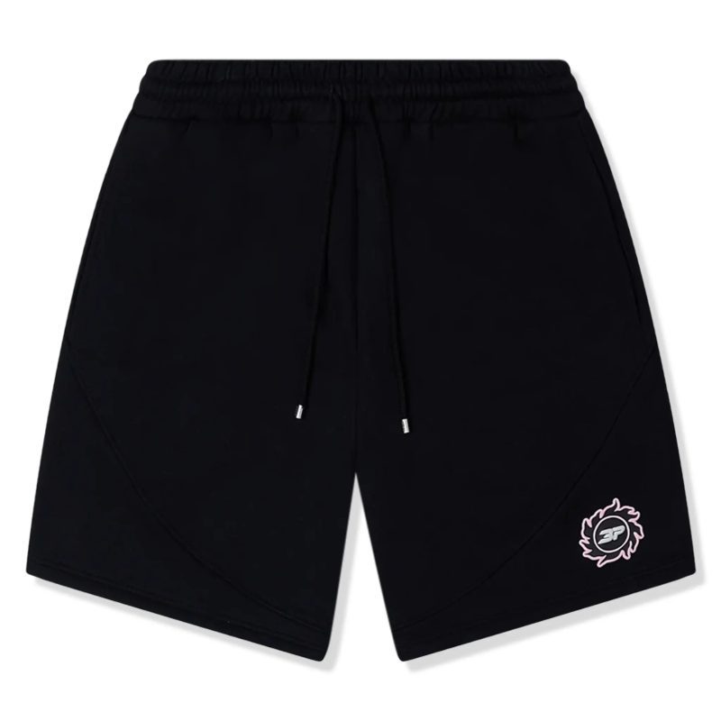 broken planet performance sweat shorts midnight black front