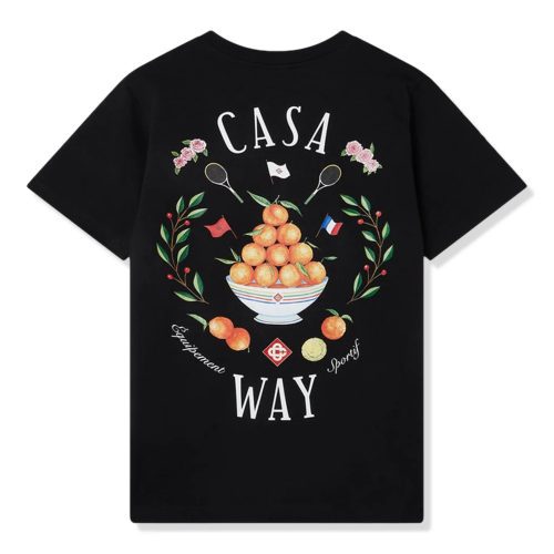 casablanca casa way black t shirt mps24 jts 001 11 back