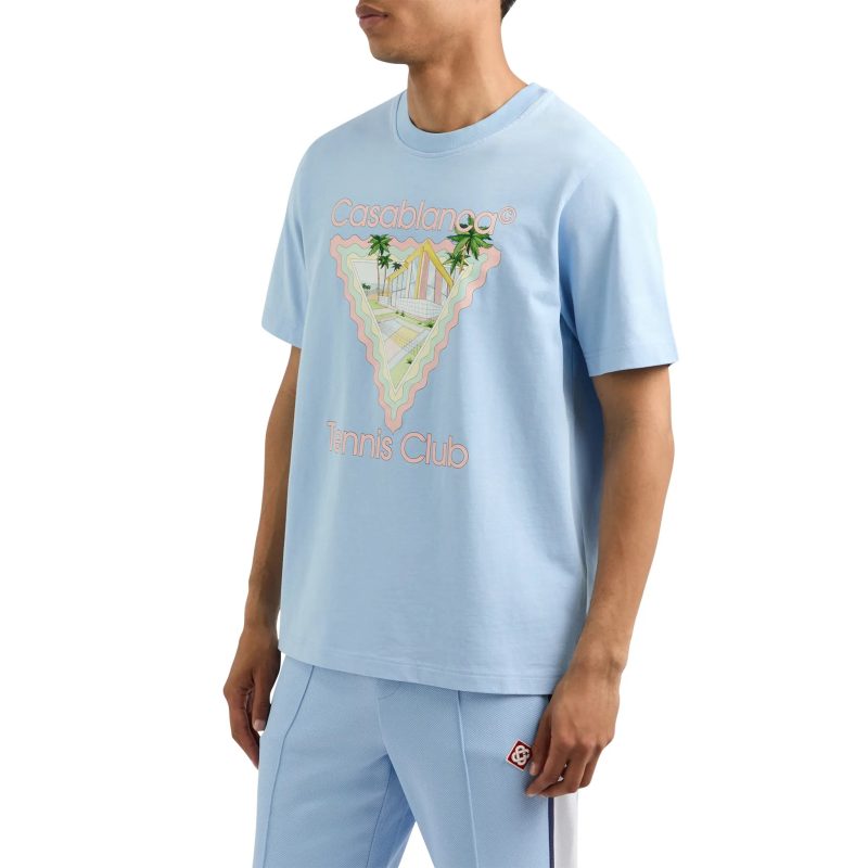 casablanca maison de reve blue t shirt model front