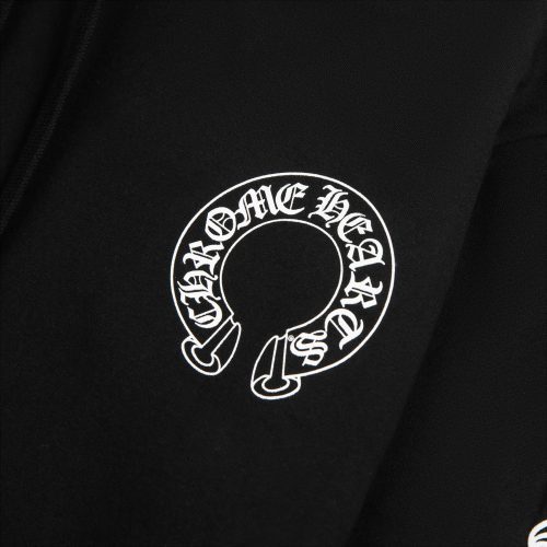 chrome hearts horse shoe floral black hoodie 1383 100000106hfh blac detail