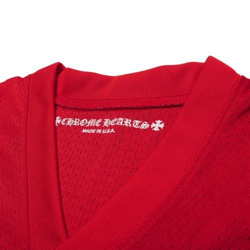 chrome hearts stadium mesh red football jersey neck 7416ef25 92d0 4d83 a6c1 ee57399f5ee5