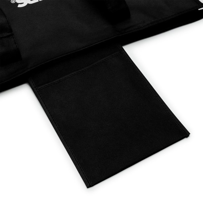 crepslocker woven tote bag black pocket