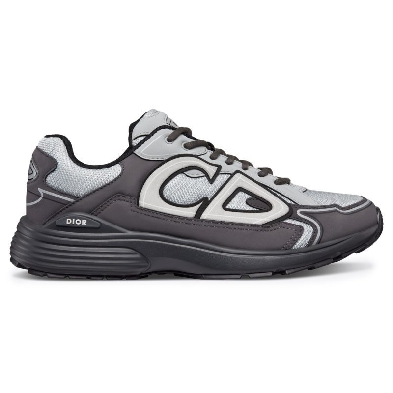 dior b30 technical grey anthracite trainer 3sn279zra h868 crepslocker front