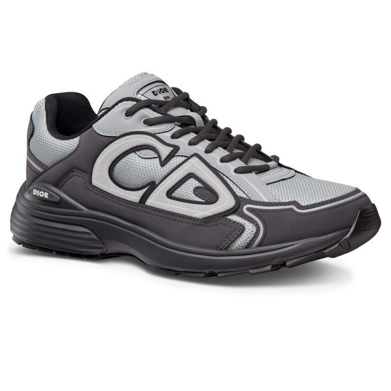 dior b30 technical grey anthracite trainer 3sn279zra h868 crepslocker front side