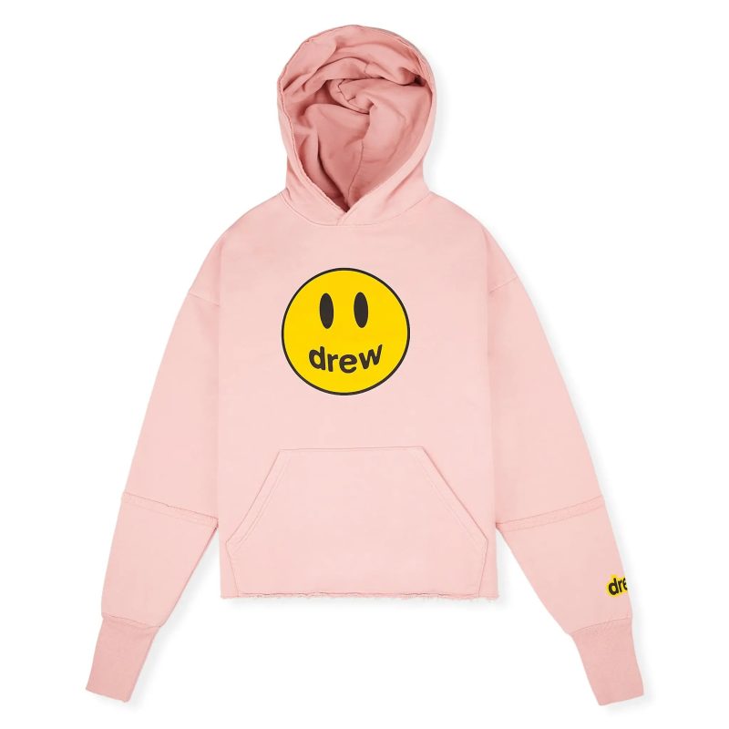 drew house mascot deconstructed hoodie dusty pink front