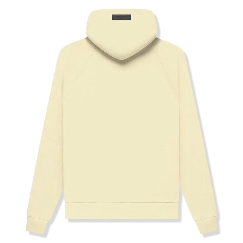 fear of god essentials canary hoodie fw22 192su222056f back