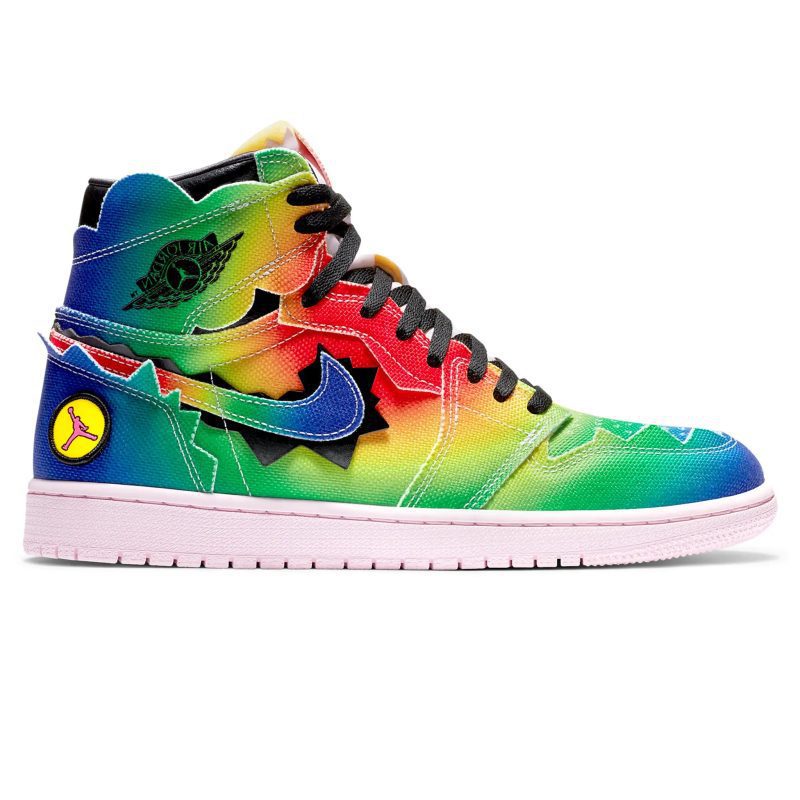 j. balvin x air jordan 1 retro high og colores y vibras dc3481 900 side