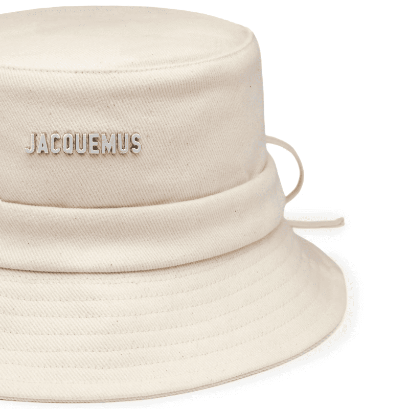 jacquemus le bob gadjo off white bucket hat 223ac001 5001 110 detail