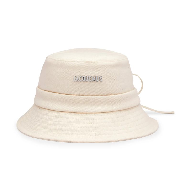 jacquemus le bob gadjo off white bucket hat 223ac001 5001 110 front