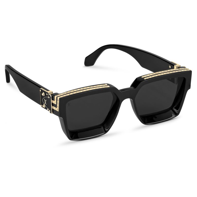 louis vuitton 1.1 millionaires black gold sunglasses crepslocker side