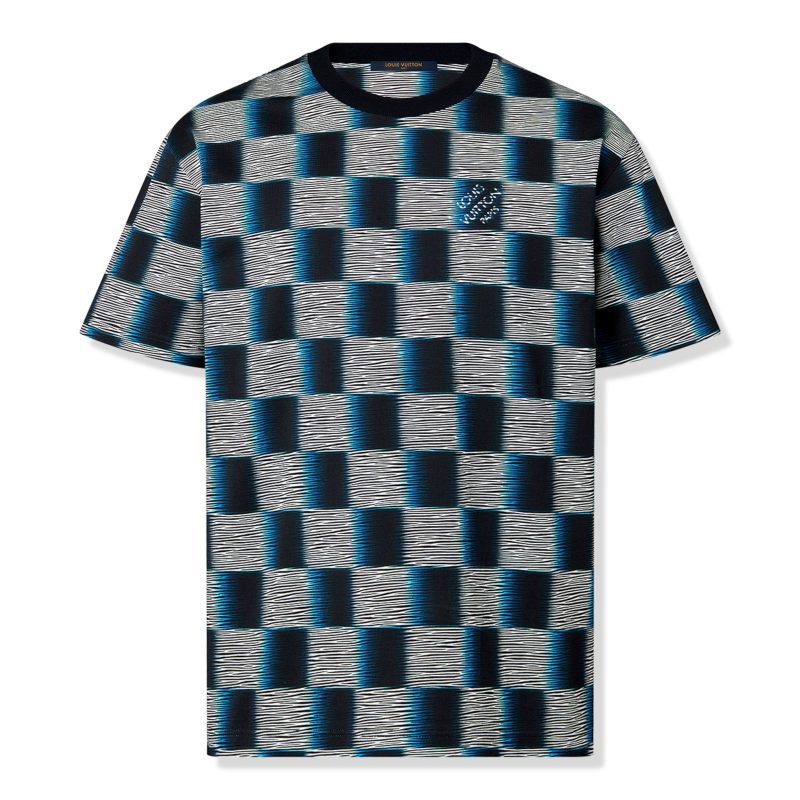 louis vuitton damier rush short sleeved cotton dark night blue t shirt nvprod4830064v front