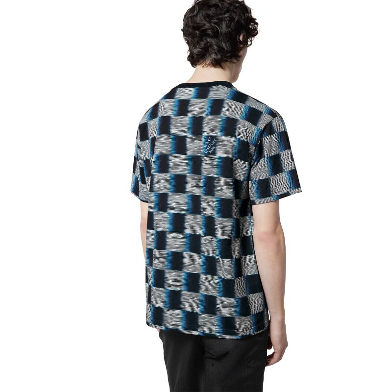 louis vuitton damier rush short sleeved cotton dark night blue t shirt nvprod4830064v model back