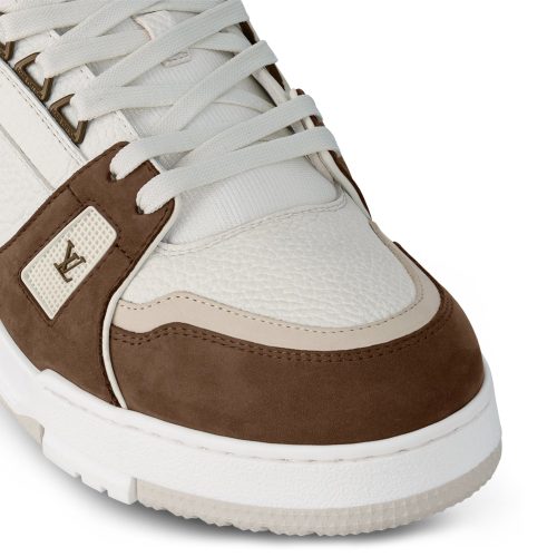 louis vuitton lv trainer calf leather moka sneaker nvprod4280067v toe