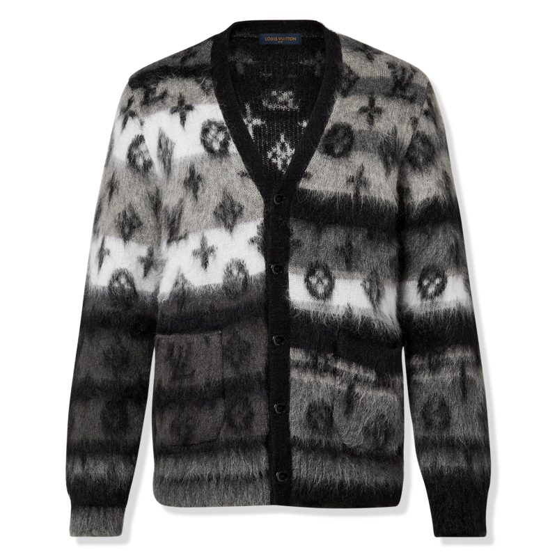 louis vuitton monogram mohair multicoloured cardigan nvprod4830077v front