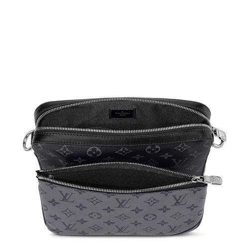 louis vuitton monogram trio messenger bag black grey nvprod2320039v top