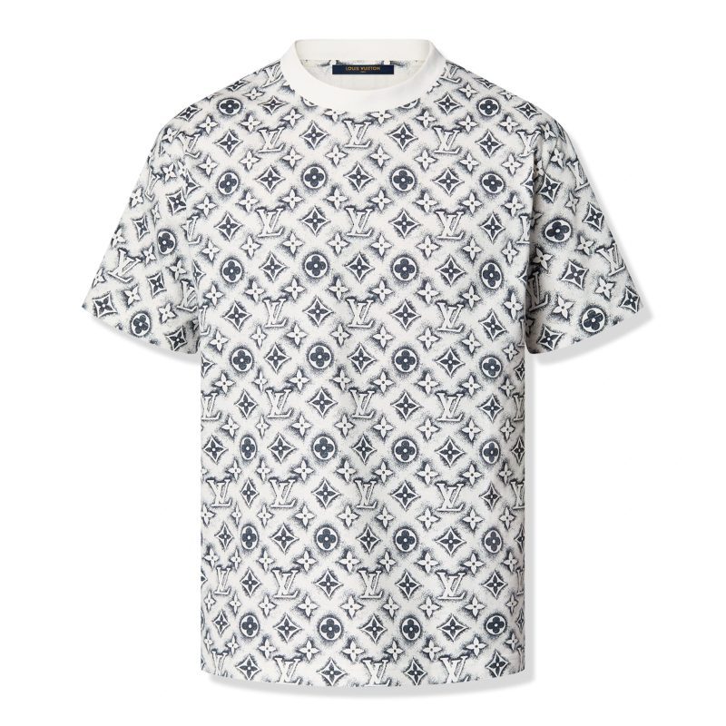 louis vuitton monogram white deep black t shirt nvprod4330255v front