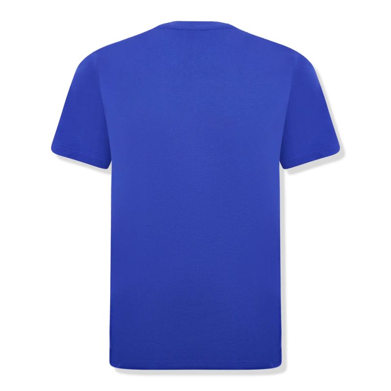 moncler patch logo blue t shirt back