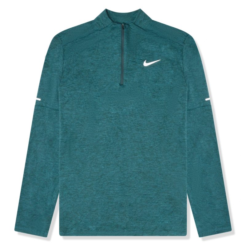 nike dri fit element green half zip training top dd4757 309 front