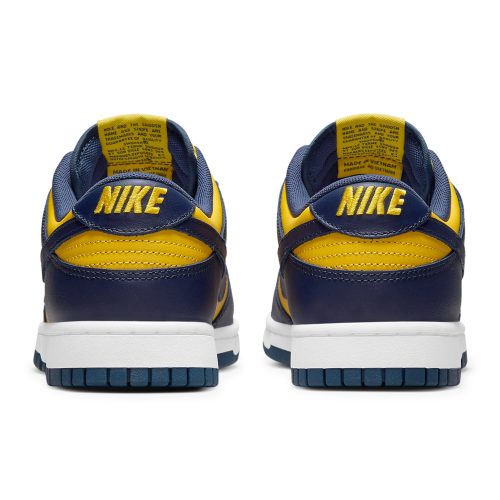 nike dunk low michigan 2021 dd1391 700 heel