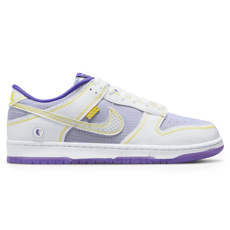 nike x union dunk low passport pack court purple dj9649 500 side