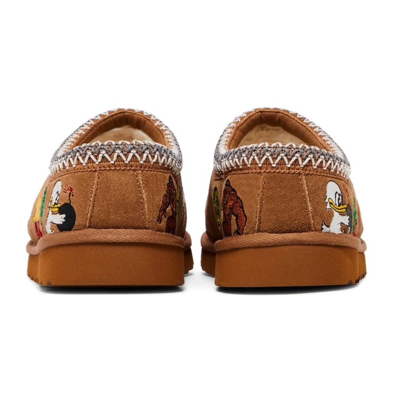 palace x ugg tasman chestnut slippers 1157290 che back