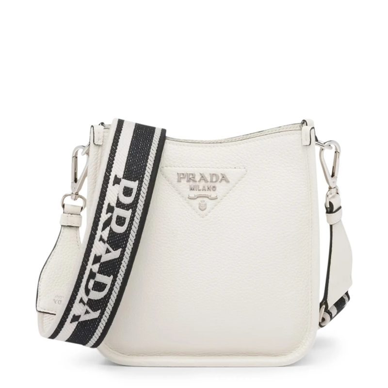 prada leather mini white shoulder bag 1bh191 2dkv f0009 v 3oo front