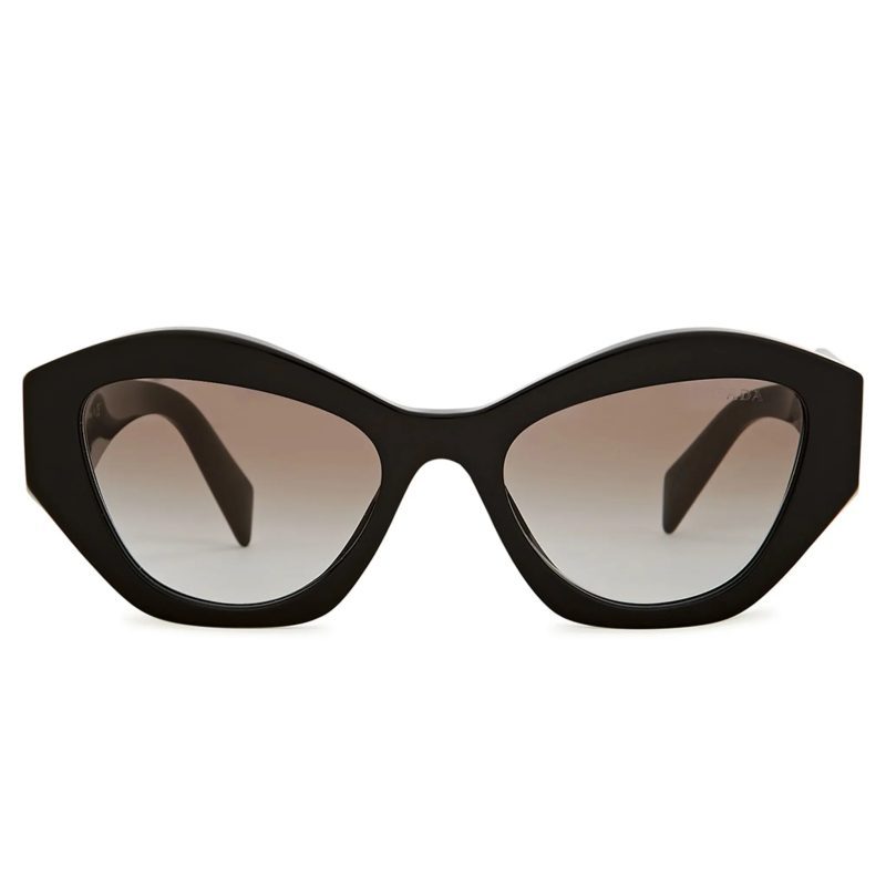 prada pr 07ys 1ab0a7 butterfly black sunglasses front