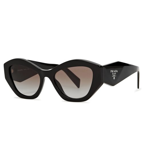 prada pr 07ys 1ab0a7 butterfly black sunglasses front side