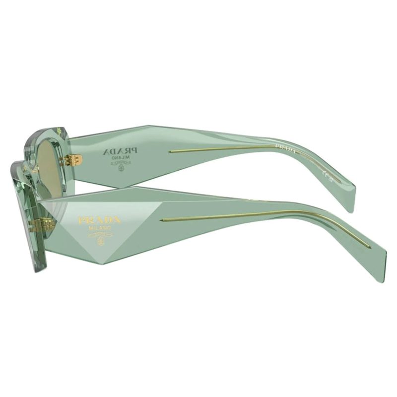 prada pr 17ws 11r10e transparent sage sunglasses side